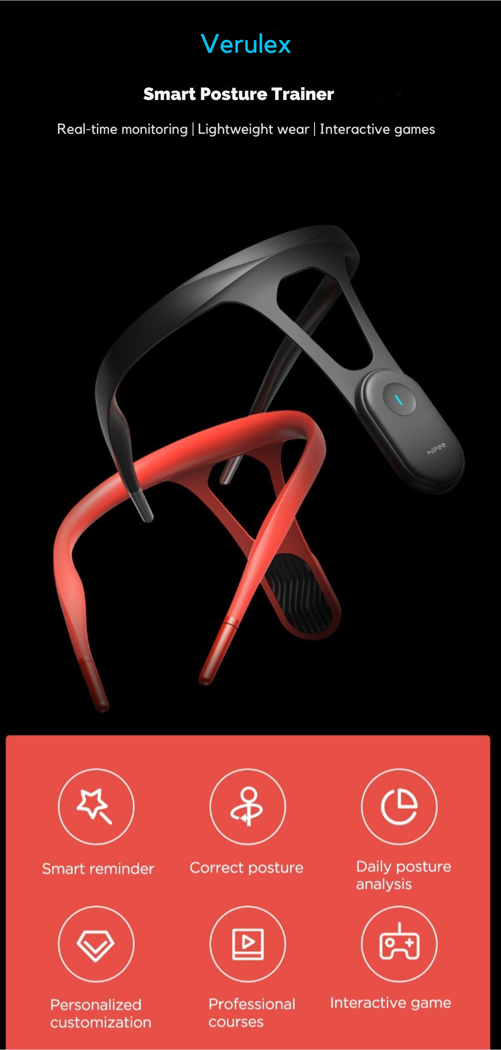 Verulex Smart Posture Trainer - Built for Work, Play & Everyday Life